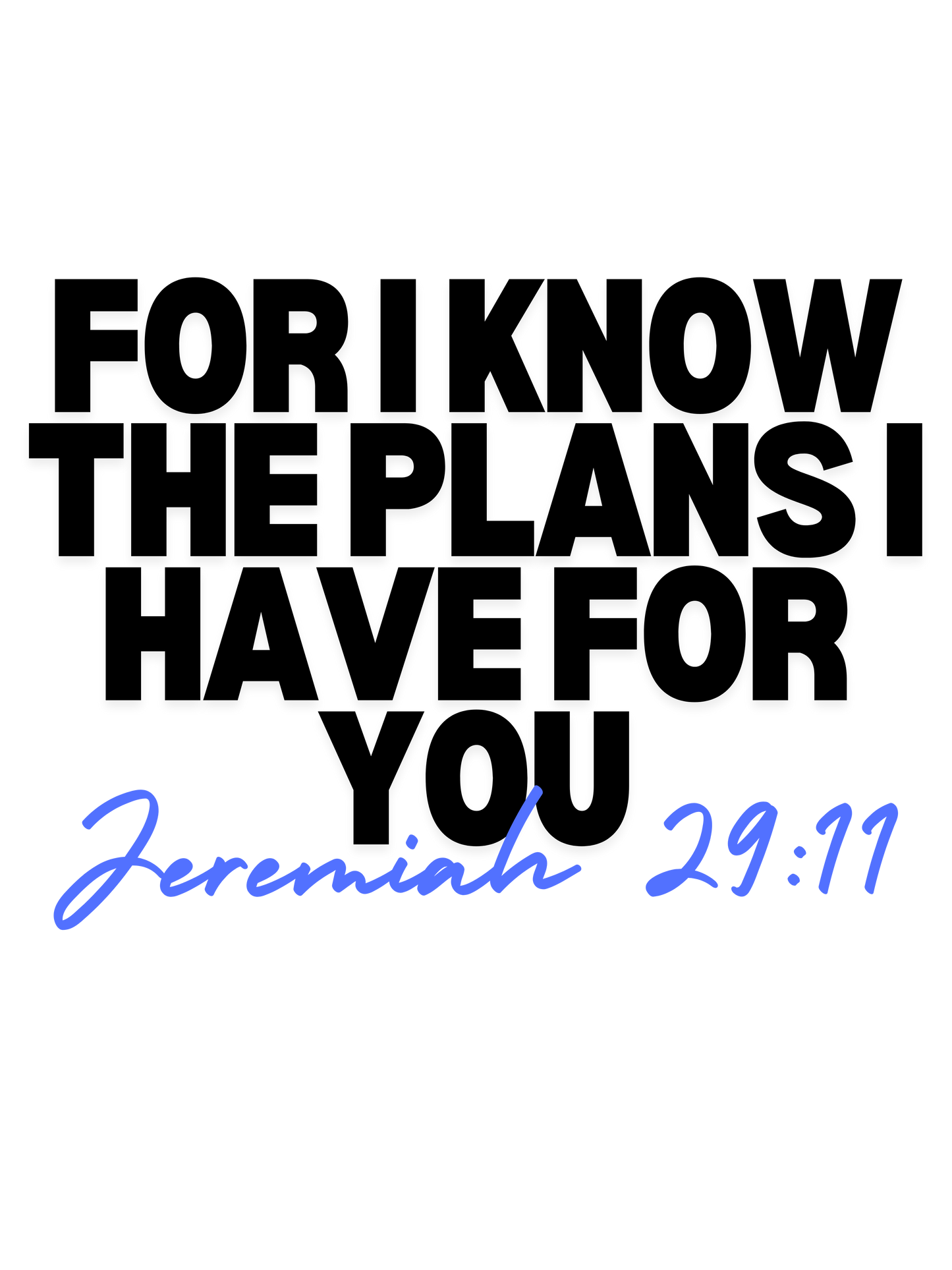 FAITH STICKER JEREMIAH 29:11