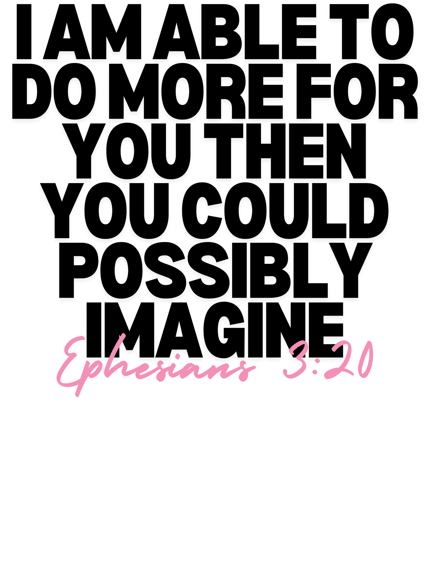 FAITH STICKER EPHESIANS 3:20