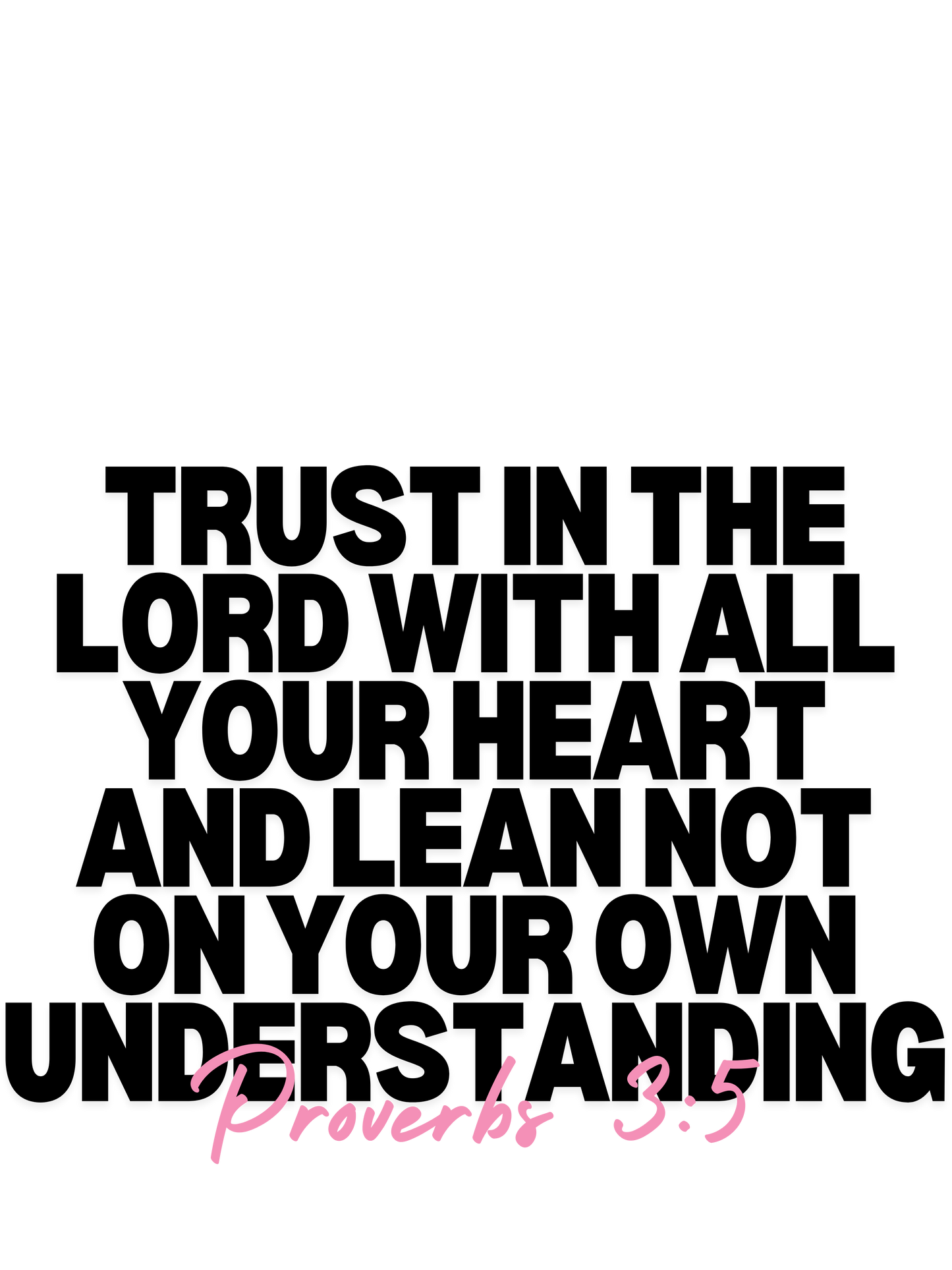 FAITH STICKER PROVERBS 3:5