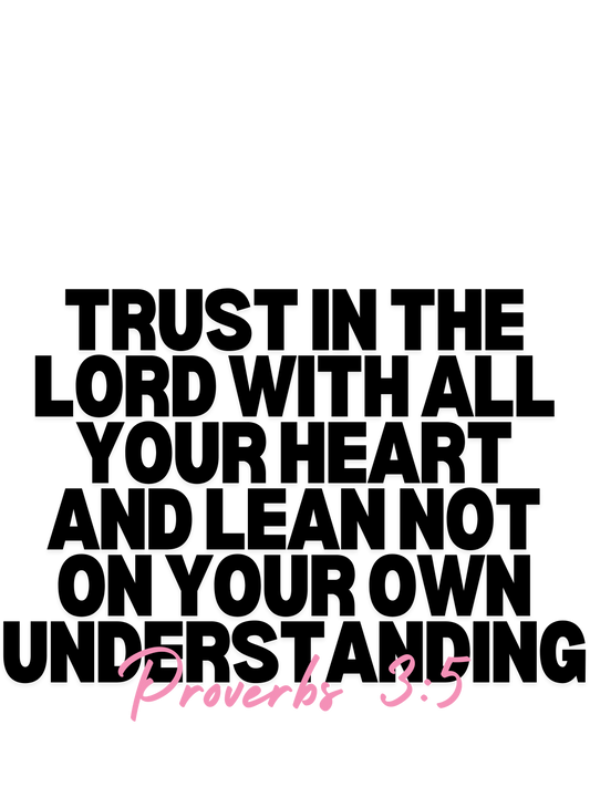 FAITH STICKER PROVERBS 3:5