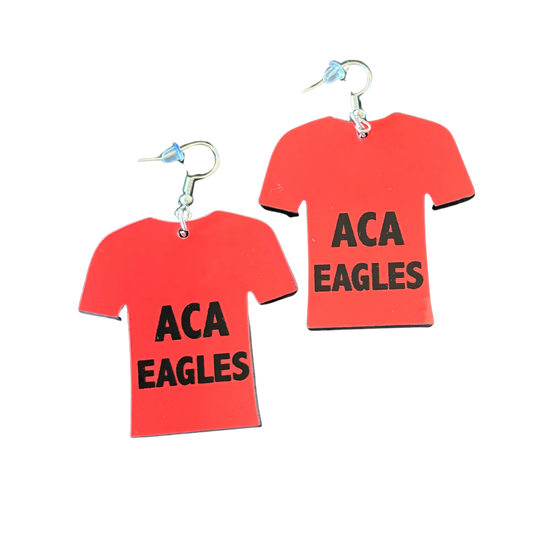 EAGLES JERSEY EARRINGS